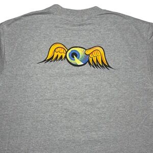 Vintage Von Dutch flying eyeball gray shirt